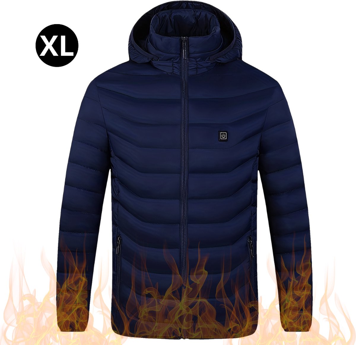 Bovista Verwarmde Jas Heating Jacket Thermo Jas Elektrische Kleding Jas Met Verwarming 9 Warmtezones Dames & Heren Blauw