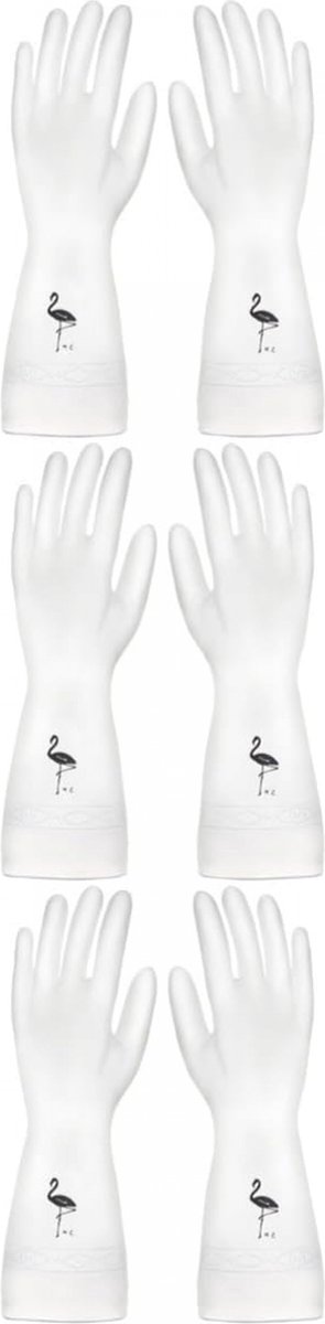 Goedkoopste 6st Keukenhandschoenen-Rubberen Keukenhandschoenen-Waterdichte Handschoenen-Huishoudelijke Afwashandschoenen-Siliconen Handschoenen-Reinigende Keukenhandschoenen-Afwas & Wasgoed-Maat M