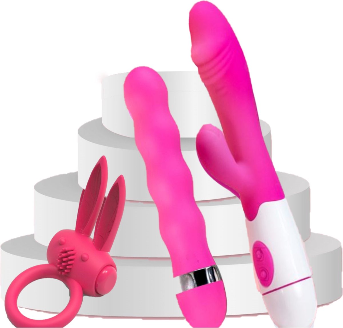 Goedkoopste Erodit® Turn me on - Erotische geschenk - combinatie set - vibrator voor vrouwen- buttplug - cockring - Seksspeeltje- prostaat vibrators voor mannen- Sex Toys - Sex speeltjes voor koppels