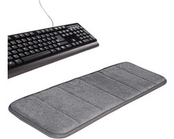 Elleboogmat Memory Foam - Toetsenbord Pad Elleboogsteun - Zachte Elleboog Kussen - Laptop - Anti Slip - Grijs