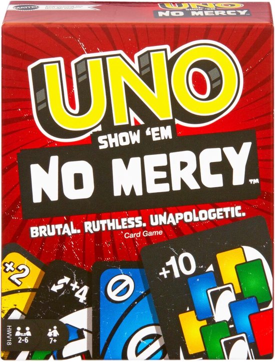 Foto: Uno toon geen genade uno no mercy kaartspel