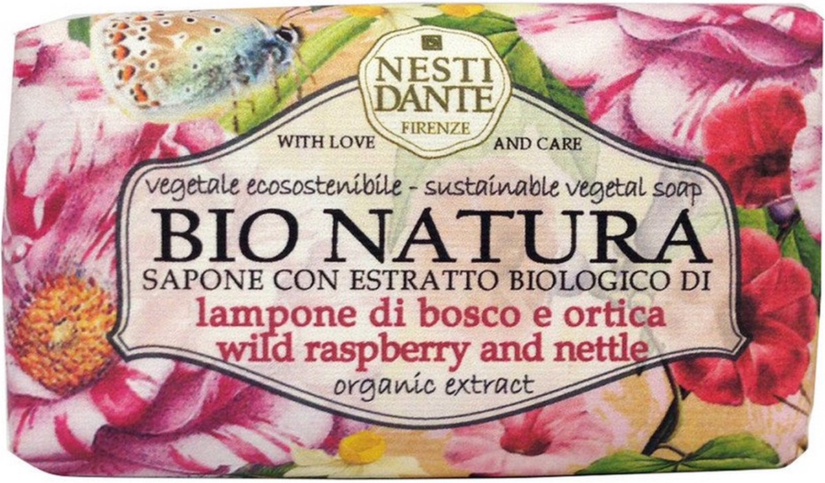 Nesti Dante Bio Natura Raspberry & Nettle zeep 250 gr