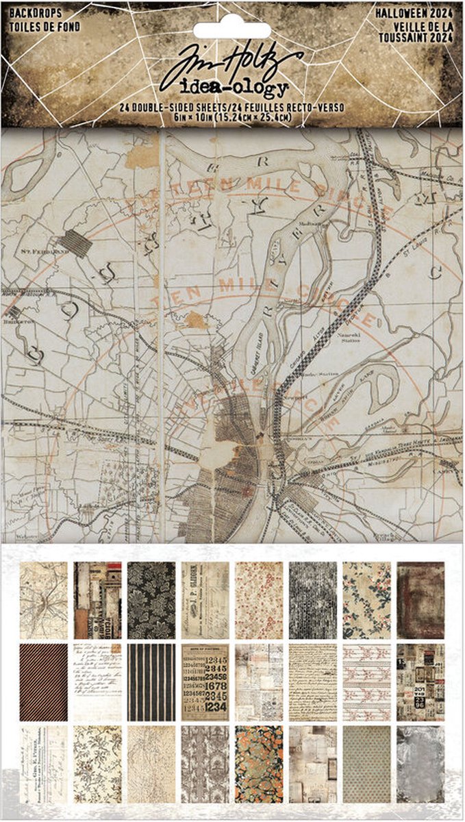 Idea-ology Tim Holtz - Tim Holtz Halloween Backdrops (TH94389)