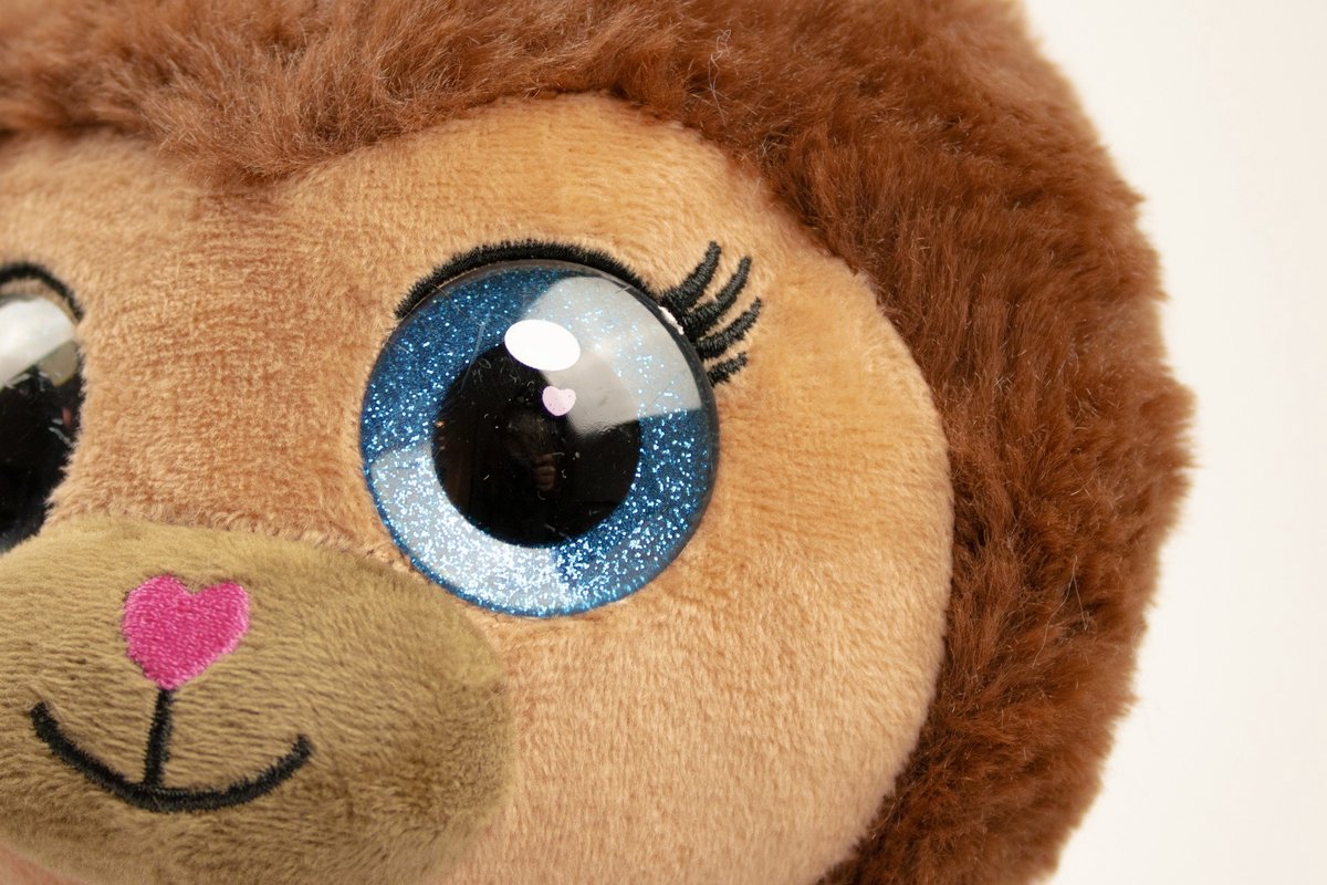 NICI knuffel GLUBSCHIS Beer Glowy Bombo 15cm bruin - Zacht speelgoed gemaakt van pluche, schattig pluchen knuffeldier om mee te knuffelen en te
