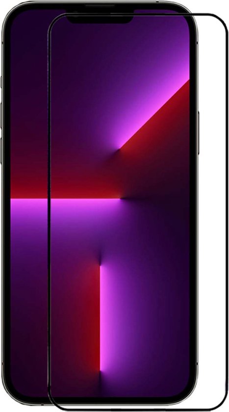 Protecteur d'écran pour iPhone 13 Pro Max, économiseur d'écran en Glas trempé MobyDefend , Rebords noires | Protecteur d'écran / Plaque de verre Convient pour: Apple iPhone 13 Pro Max