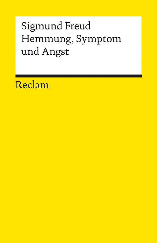 Hemmung, Symptom und Angst - cover