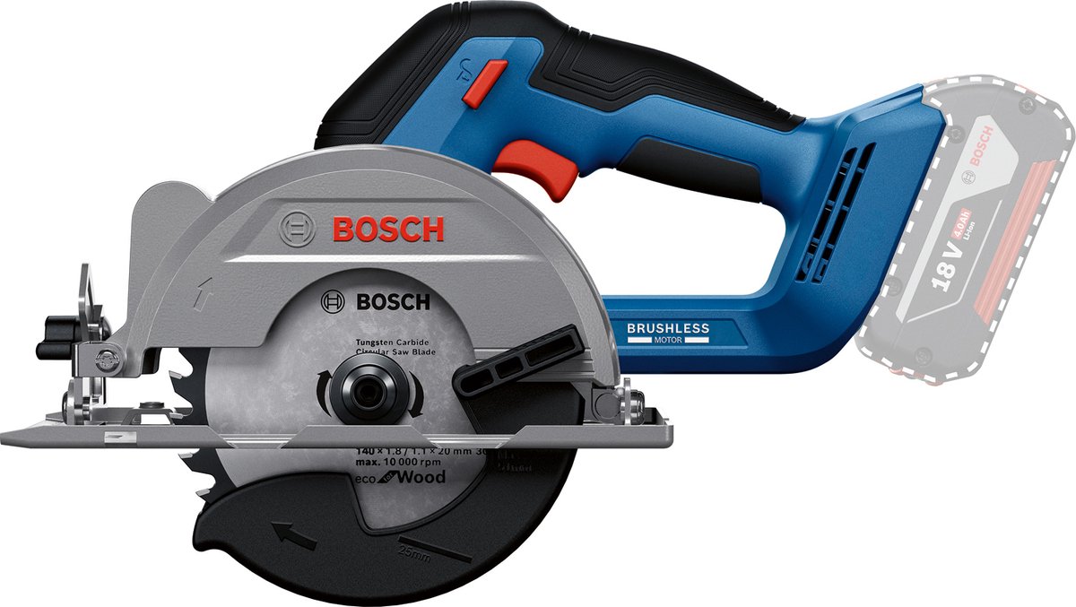 Bosch Professional GKS 18V-51 - AccuCirkelzaag - Exclusief Accu