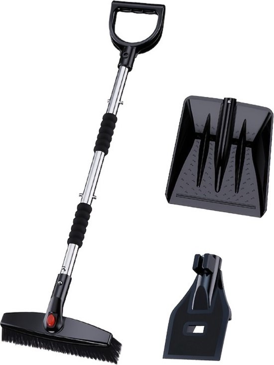 Pelle à neige Bovista - Chasse-neige - Métal - Pelles à neige - Déneigeur - Souffleuse à neige - 3 en 1 - Argent