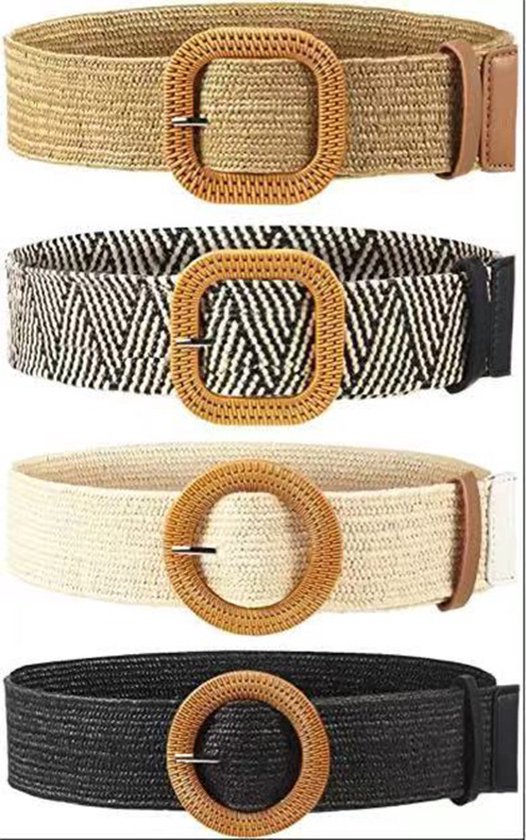 irisaa Brede damesriem, elastische tailleriem, heupriem, stretch riem