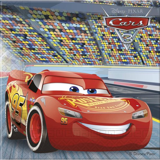 Folat - Cars 3 Servetten - 20 stuks - 33 x 33 cm
