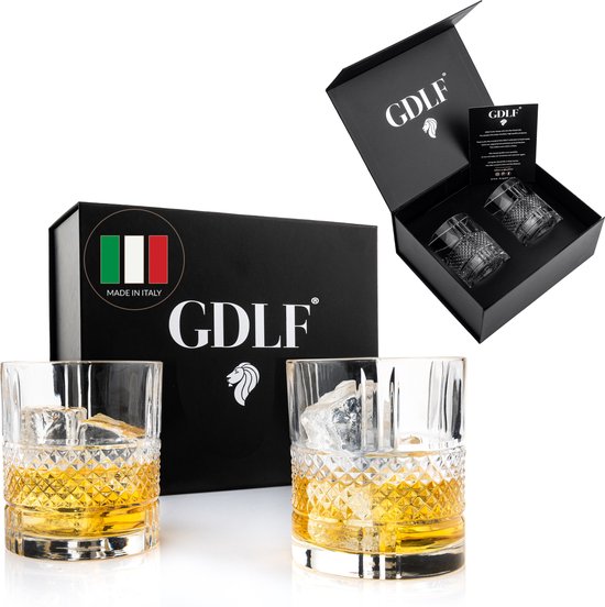 Foto: Gdlf kristal superior whiskey glazen set in luxe geschenkdoos whiskey set hoogwaardig 100 lood vrij kristal made in italie luxe waterglazen gin tonic glazen en likeurglazen cadeau voor man vrouw