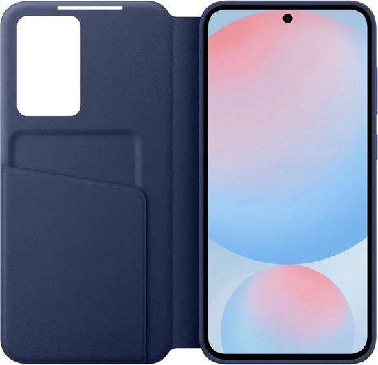 Étui portefeuille Samsung Smart View - Convient pour Samsung Galaxy S24 FE - Blauw