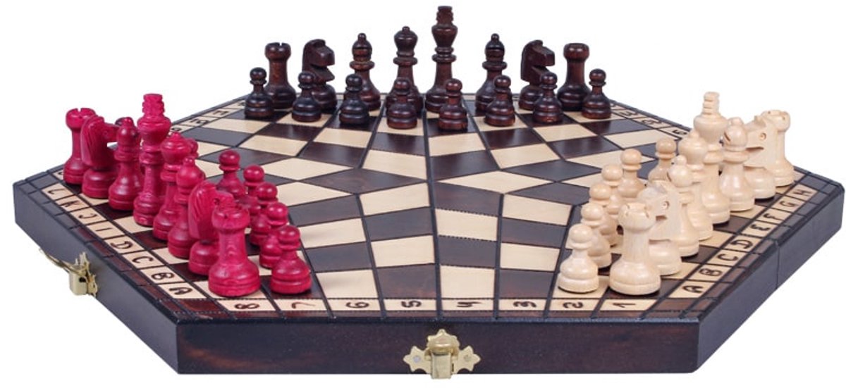 Schaakspel voor 3 spelers - Medium