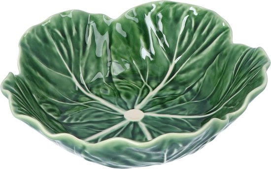Bordallo Pinheiro - Kom de feuille de chou vert 22cm - Bols