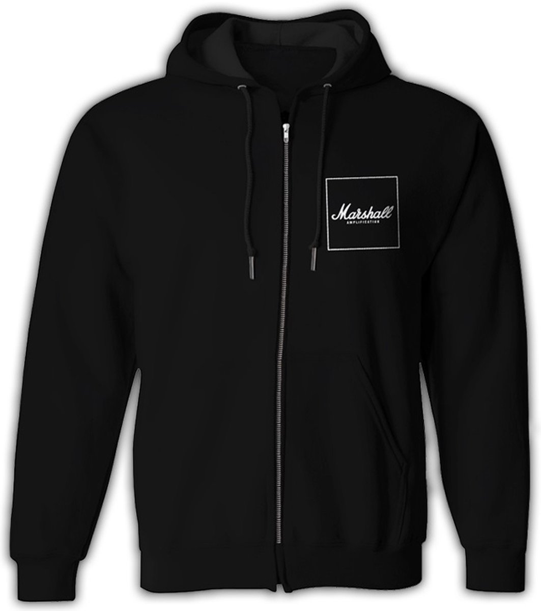 Marshall - Vierkante Logo Hoodie Zwart (Unisex - M)