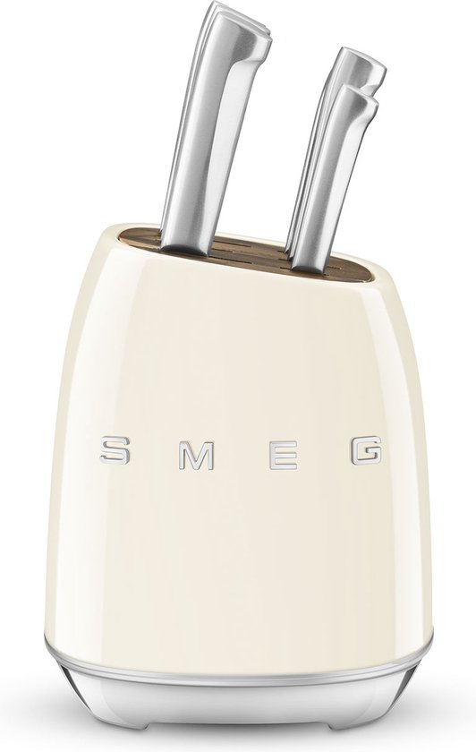 SMEG KBSF02CR - Messenblok - Incl. 6 messen - Crème