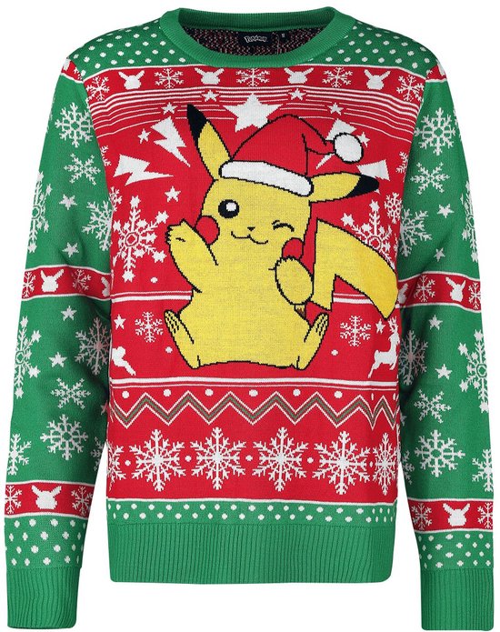 Pokémon Pikachu - Pika, Pika! Heren Christmas jumper - meerkleurig - L