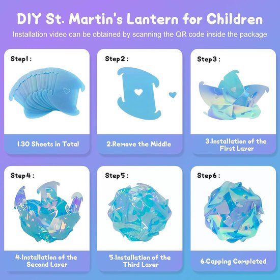Ster lampion knutselen met lampje, voor Kerst of Sint Maarten - Leuk met kids