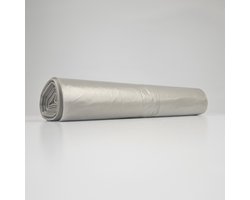 Transparante Vuilniszakken 60 Liter | 100 Zakken | 100% Gerecycled LDPE | T50 | 60x90 cm - VLAREMA-proof, Lange Vuilniszakken Powersterko, Afvalzakken Voor Hoge Prullenbak, Stevige Vuilniszakken 60 Liter