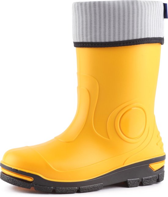 Ladeheid Kinder Regenlaarzen - Jongens Meisjes Antislip Zool - PVC - LA-RB-465 - Geel - 35/36