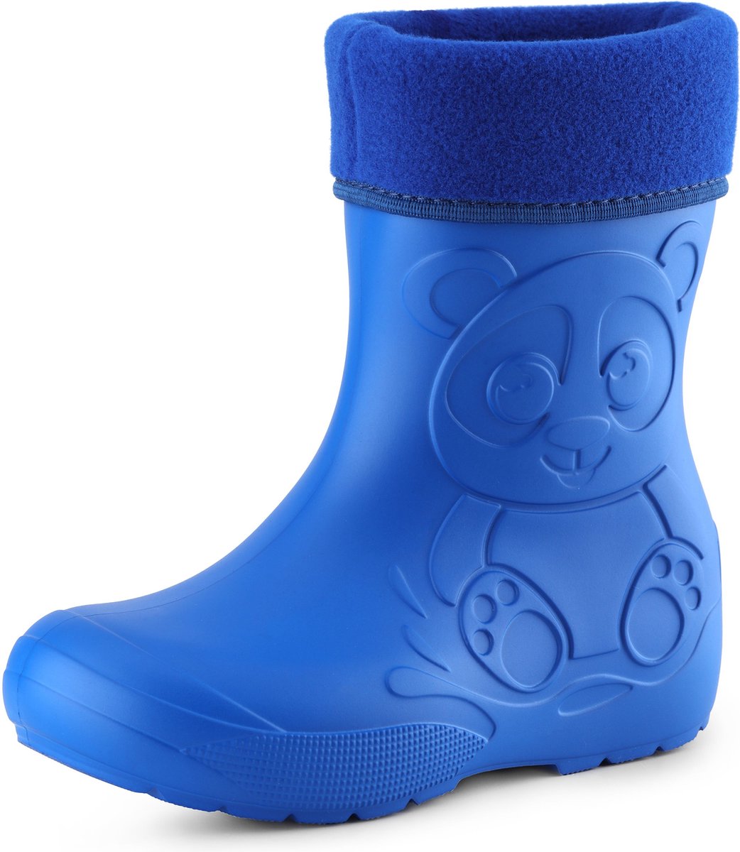 Ladeheid Kinder Regenlaarzen - Thermo Rubberlaarzen Vederlicht - EVA - LA-CA-PandaWinter - Blauw - 24/25