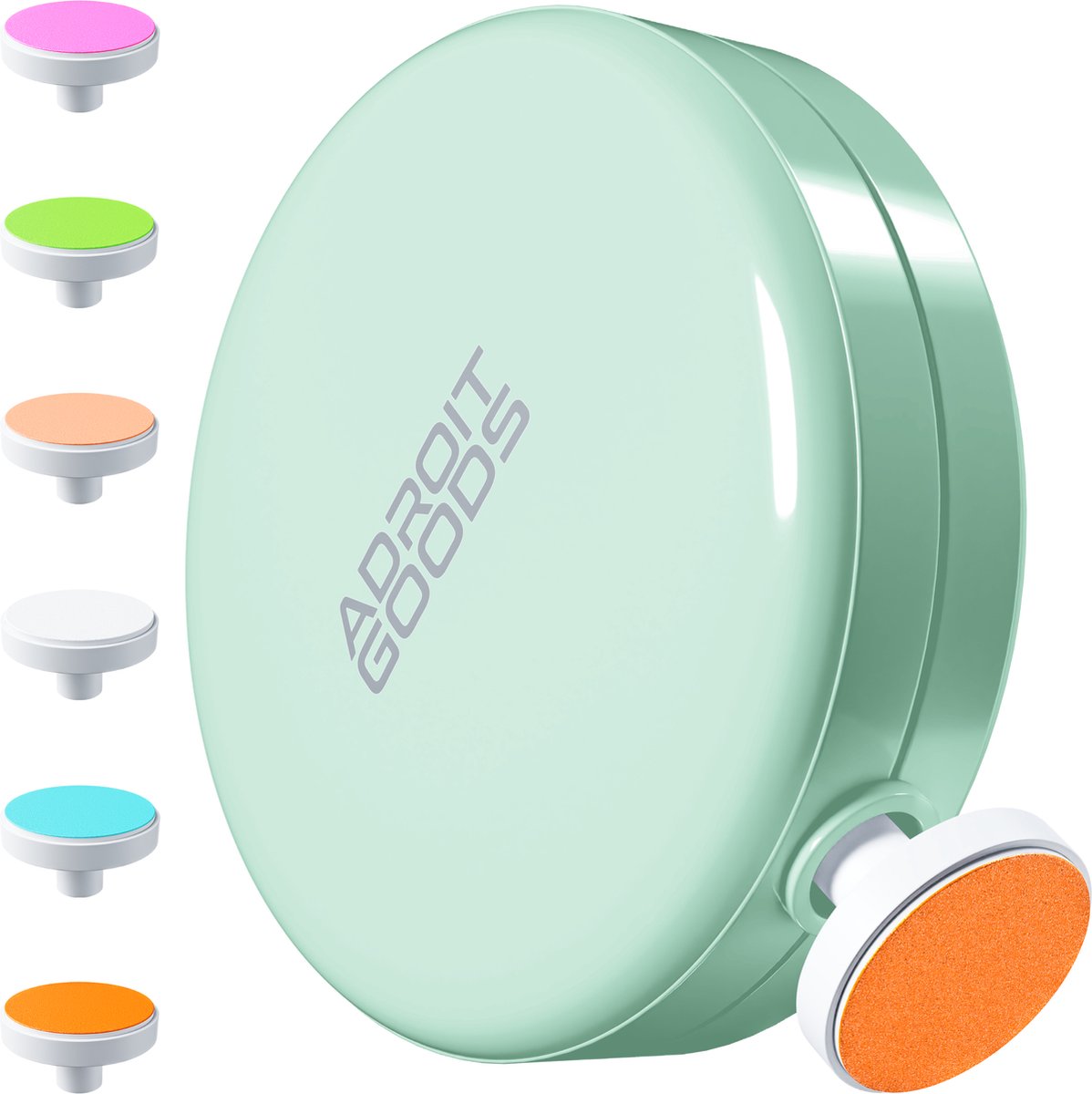 Goedkoopste AdroitGoods Elektrische Baby Nagelvijl - Baby Nagelknipper - Manicureset Baby - Nagelschaartje - 6 Vijlen - Incl. Batterij - Groen