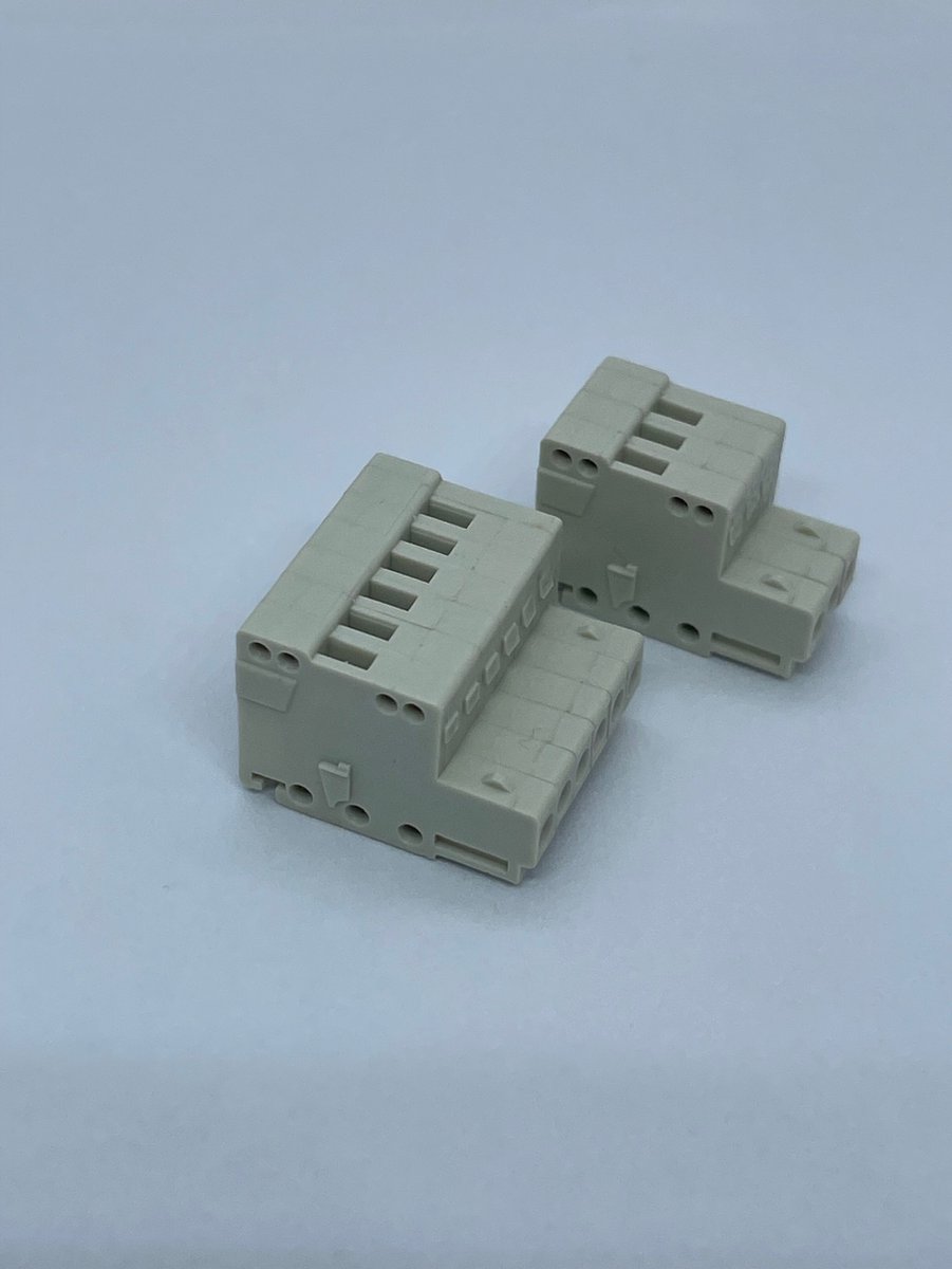 Kit De Conectores Intellibox Power 3 Para Maquetas De Trenes | Incluye Conectores De 3 Y 6 Polos | Marca Uhlenbrock | Referencia 61040