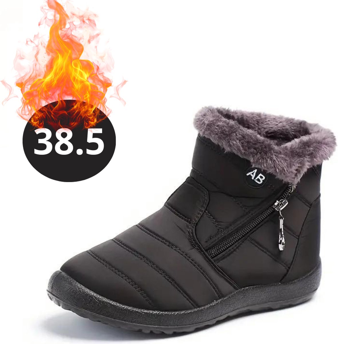 Livano Snowboots Sneeuwschoenen Sneeuwboots Dames Wintersport Ski Skischoenen – 38.5 Zwart