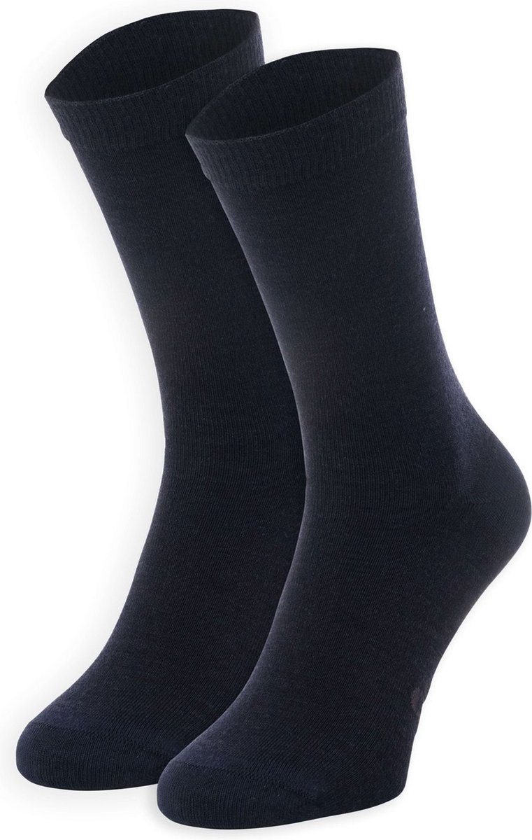 NOMAD® Daily Premium Merino Wol Sokken Maat 39-42 | Donkerblauw | 1-Pack | 50% Merinowol | Dames & Heren Sokken | Naadloos | Anti-Geur | Dagelijks gebruik