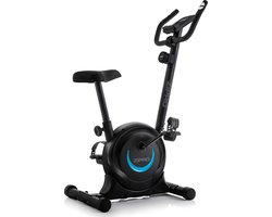 ZIPRO One S - Hometrainer Fiets - Fitness Fiets - Magnetische Fiets - Hartslagsensoren - Gemakkelijk te transporteren - Antislippedalen - Homegym - Stabiele structuur - Max. gebruikersgewicht 110 kg - Zwart en Blauw