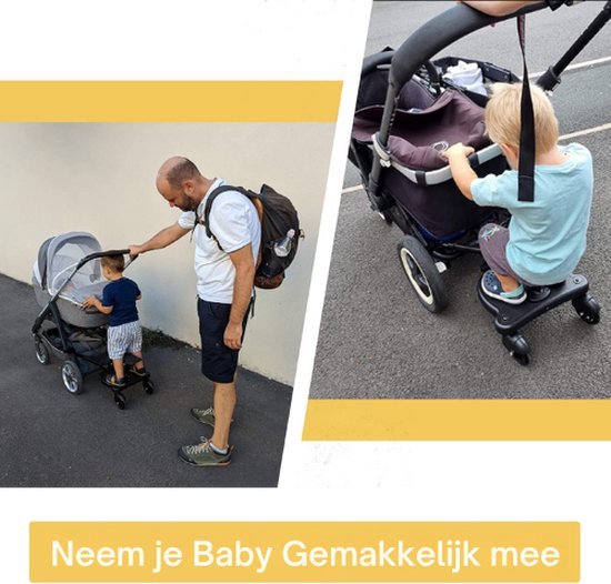 Olmitos Universal Scooter and Seat for Pushchair, Black, Adjustable Platform for Pushchair, Easy Assembly, Includes Padded Cushion and Non-Slip Olmitos Universal Scooter and Seat for Pushchair, Black, Adjustable Platform for Pushchair, Easy Assembly, Includes Padded Cushion and Non-Slip