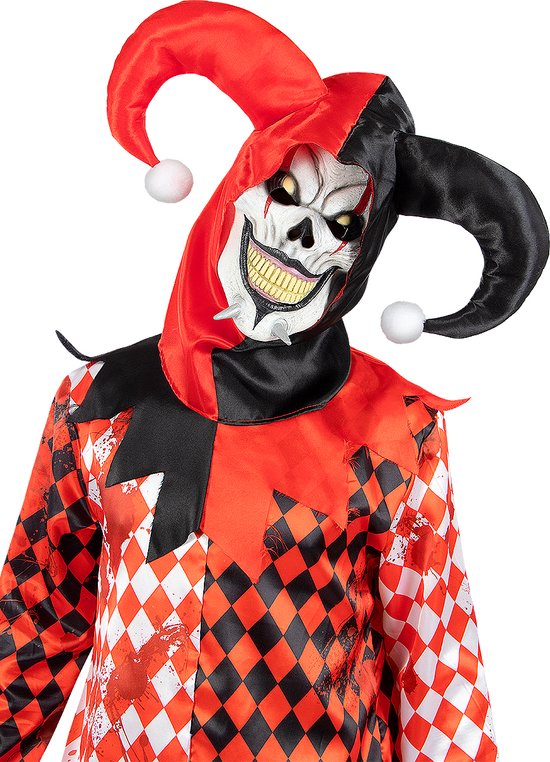 FUNIDELIA Déguisement Scary Bouffon Homme - Taille : XXL - Zwart