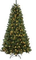 Little Grove kunstkerstboom Finland met LED verlichting - PVC - 260 lampjes - H180 x Ø101 cm