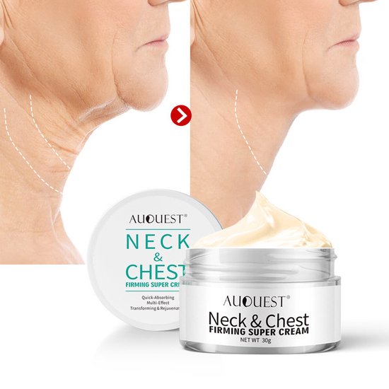 Foto: Auquest anti onderkin cr me voor een strakke huid rimpels verwijderen anti rimpel cr me dubbele kin verwijderaar onderkin afslanker verwijdert rimpelende borst skincare effectief natuurlijke ingredi nten anti aging