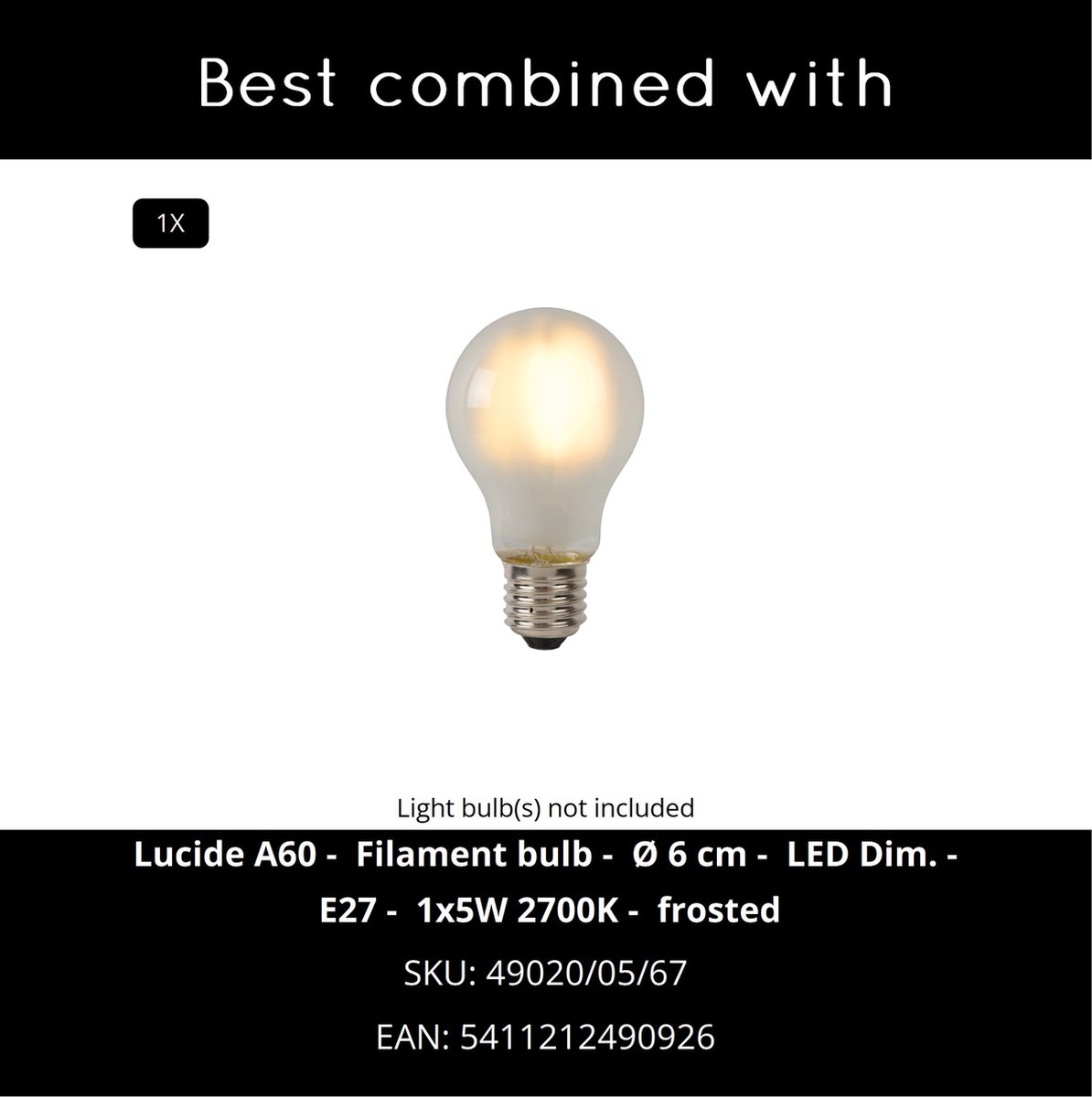 Lucide Aruba - Lantaarnpaal - Ø 25 cm - 1xE27 - IP44 - Roest bruin