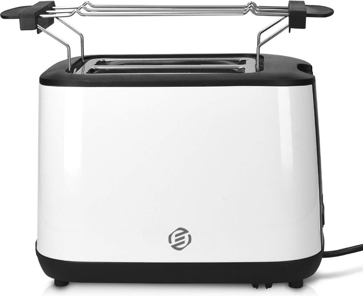 Equivera Broodrooster met Tostiklemmen - Meerdere Warmteniveaus - Toaster - Brede Sleuven - Retro Toaster - Croque Monsieur