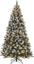 Black Box Trees Pittsfield Kunstkerstboom met LED Verlichting - H230 x Ø122 cm - Groen Frosted