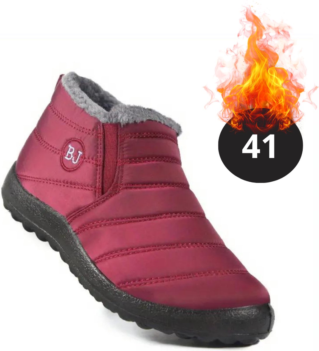 Livano Snowboots Sneeuwschoenen Sneeuwboots Dames Wintersport Ski Skischoenen – 41 Laag Rood