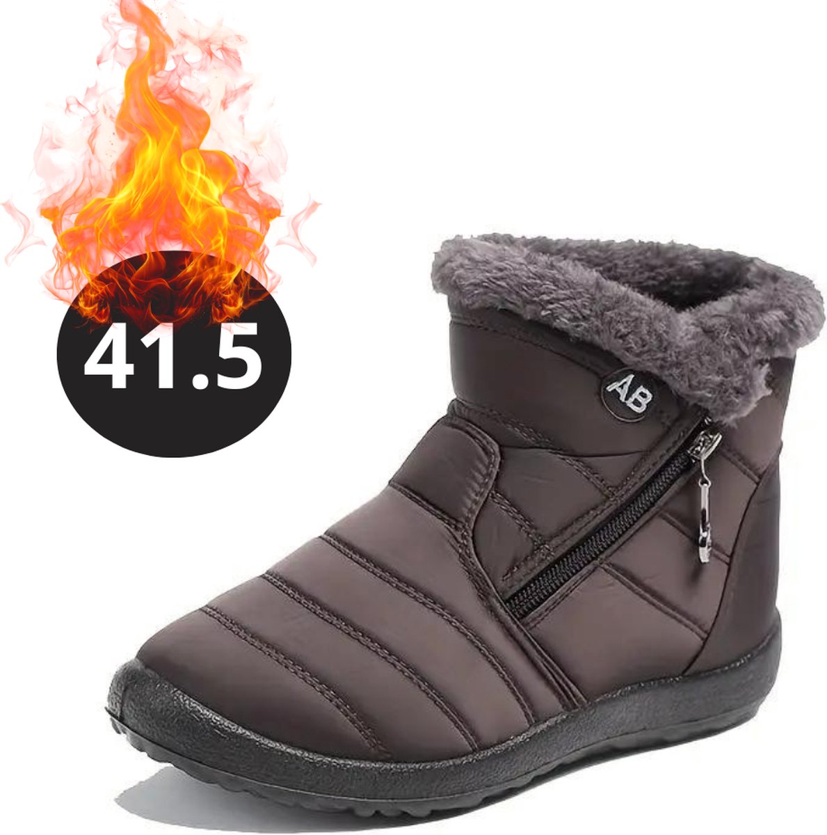 Livano Snowboots Sneeuwschoenen Sneeuwboots Dames Wintersport Ski Skischoenen Koffie 41.5 Bruin