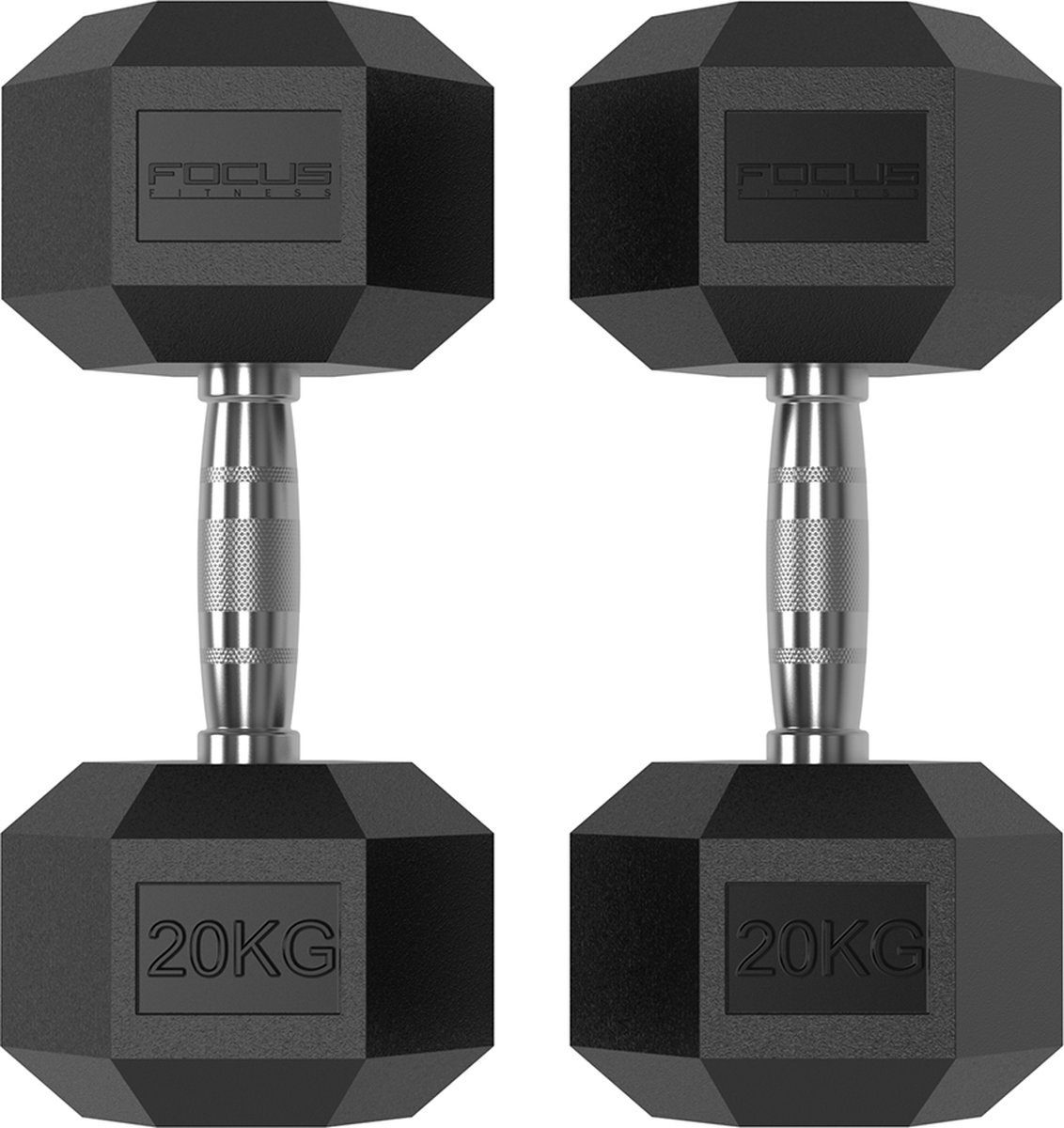 Hexa Dumbbells - Focus Fitness - 2 x 20 kg