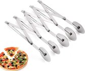Bol.com Roestvrij Staal Gebak Cutter - Uitbreidbare Pizza Slicer - Verstelbare Bakken Cutter RollerCookie Deeg Divider aanbieding