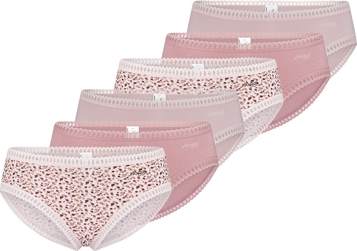 sloggi Dames hipster slip 6 pack GO Crush