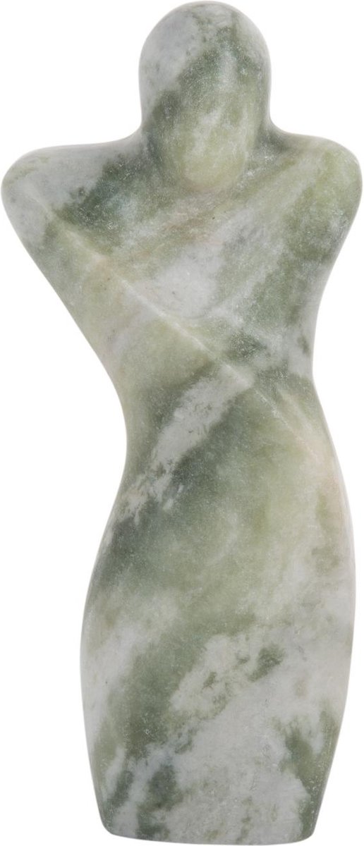Ornament Male Abstract - Groen - 10x5x23cm - Scandinavisch - Marmer - Moederdag - Moederdag cadeautje - Moederdag cadeau voor mama