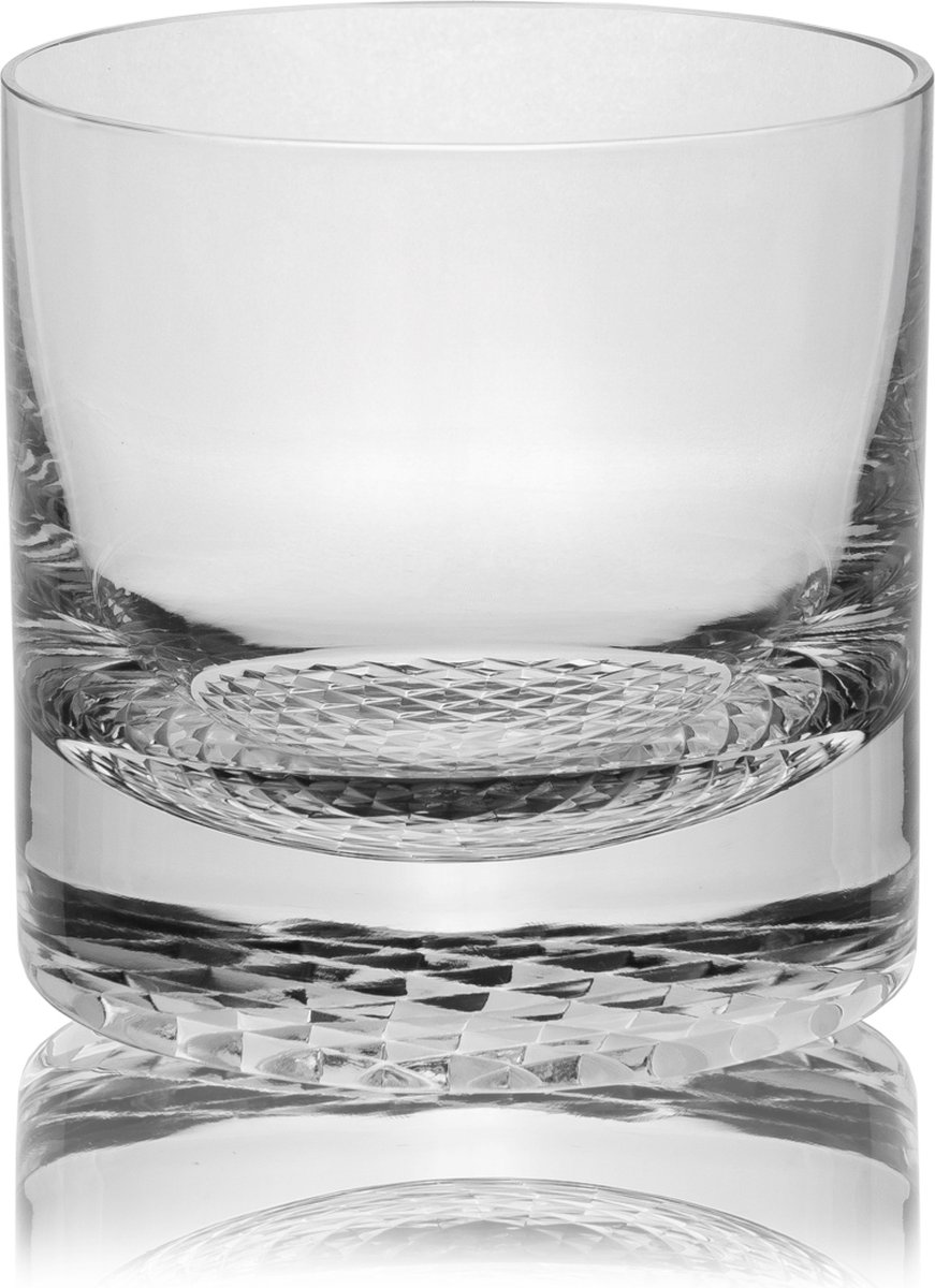Handgemaakte en handgeslepen, kristallen whisky glas RASTR 1stuk