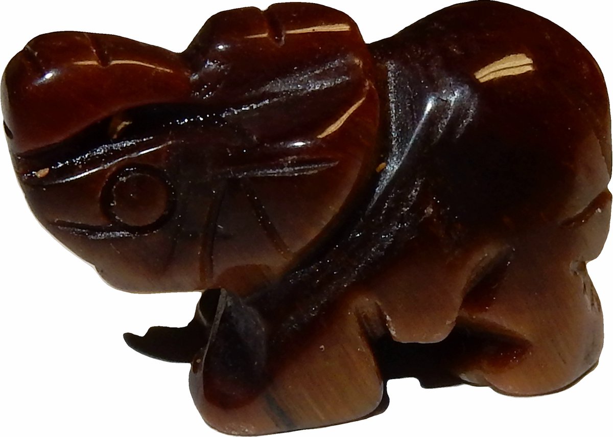 Miniatuur Olifant Bruine Jade Klein