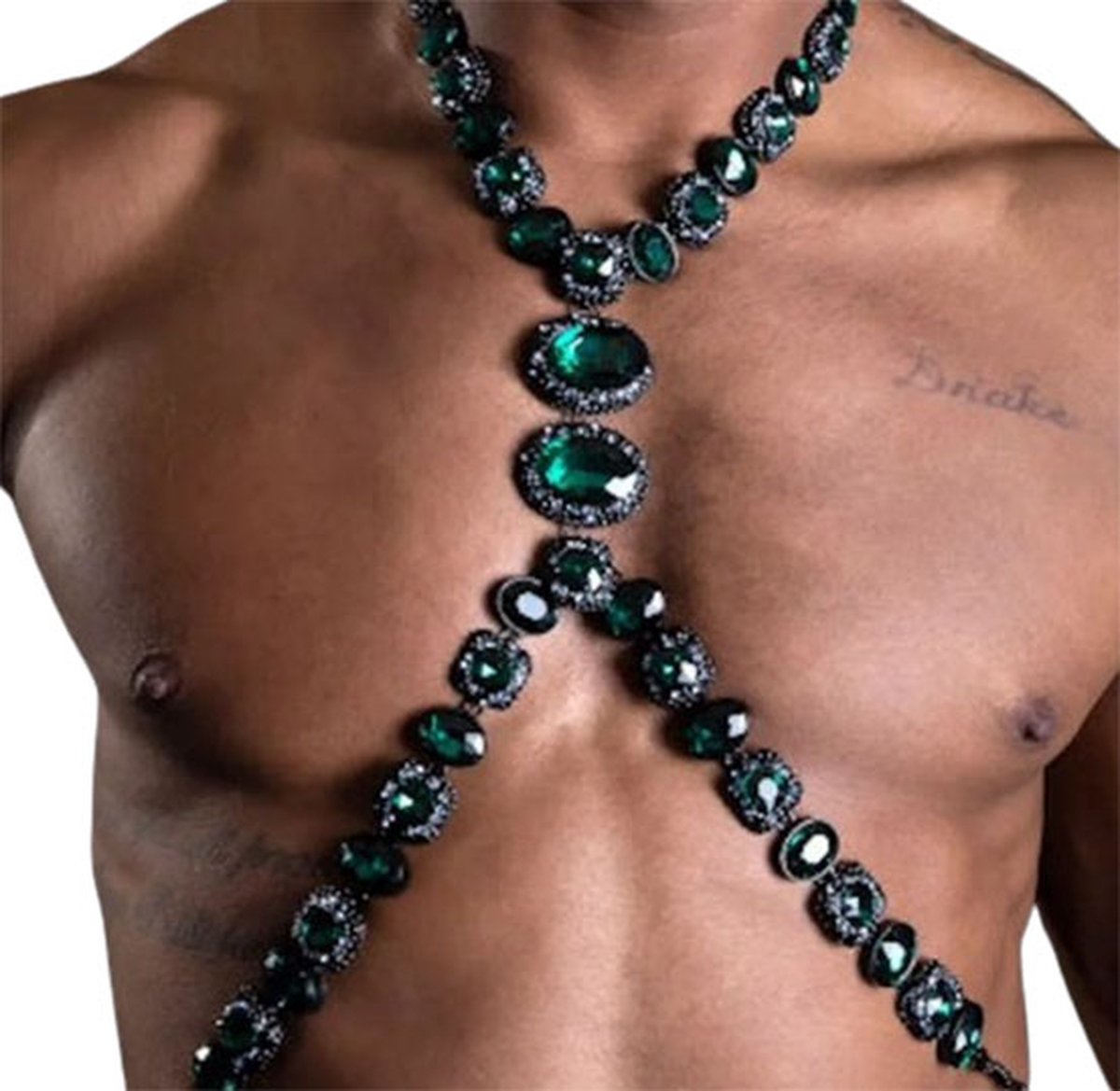 Goedkoopste BDSM Ketting harnas - Kristal - One size - Bondage sieraden - Unisex - Bodychain - SM