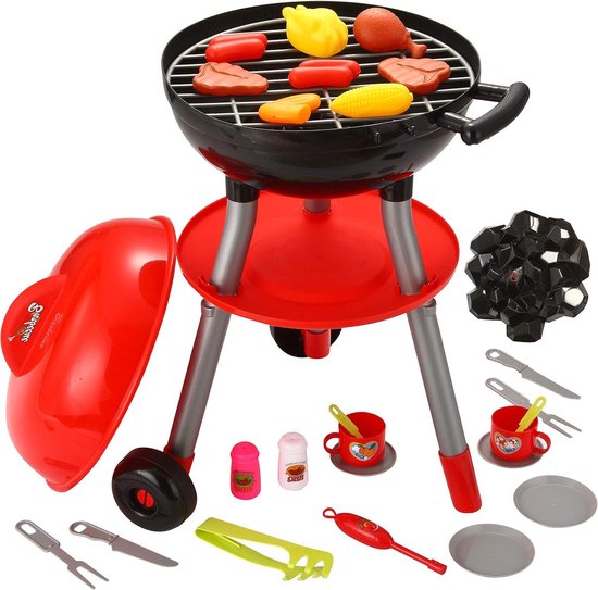 24 STKS Kleine Chef Barbecue BBQ Koken Keuken Speelgoed - Interactieve Grill Spelen - Voedsel Koken Speelset - Voor Kinderen Keuken Pretend Play