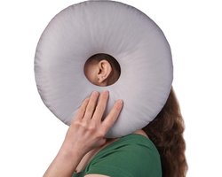 Verlicht Oorpijn - Piercingkussen voor Zijslapers - Verstelbare Vulling - Donut Kussen met Oorgat - CNH Oorkussen