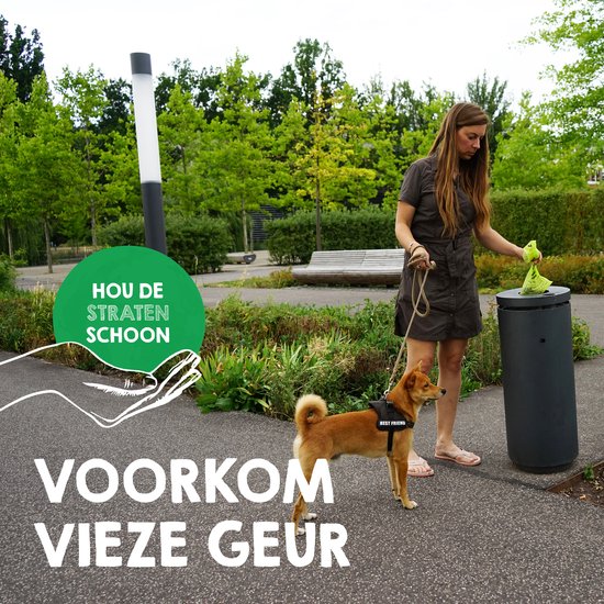 M. Sacs à déjections canines Green Mind avec poignées 600 pièces sacs à crottes pour chiens étanches biodégradables - Chien