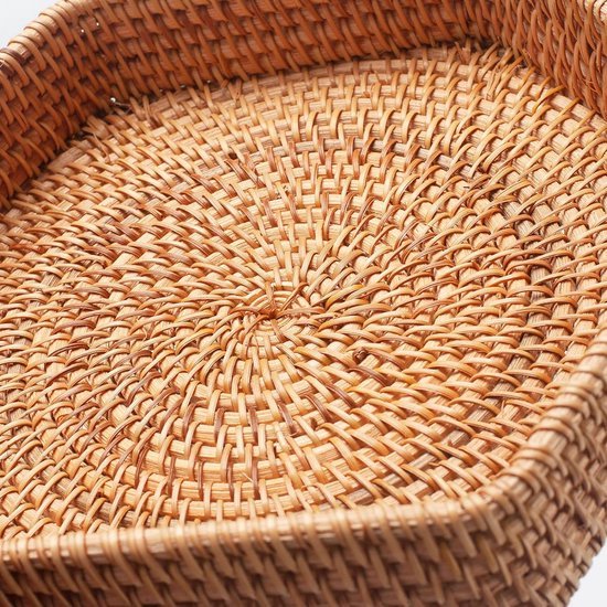 Rotan Rond dienbladen Met handvatten kopen? | Vergelijk